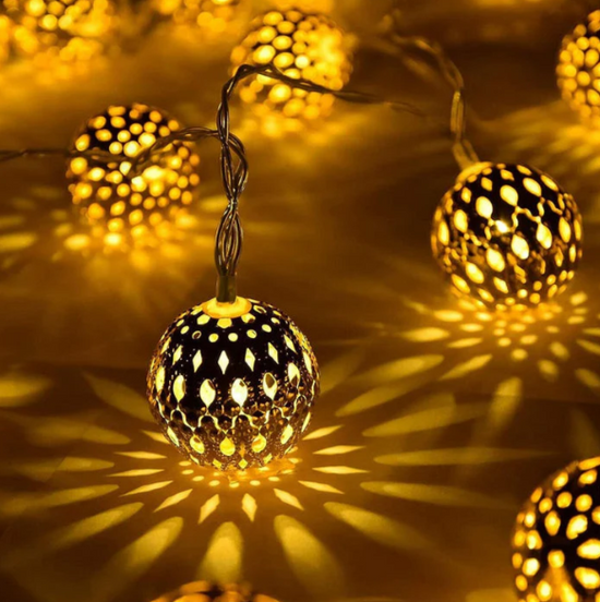 Orientalische Lichterkette mit Solar