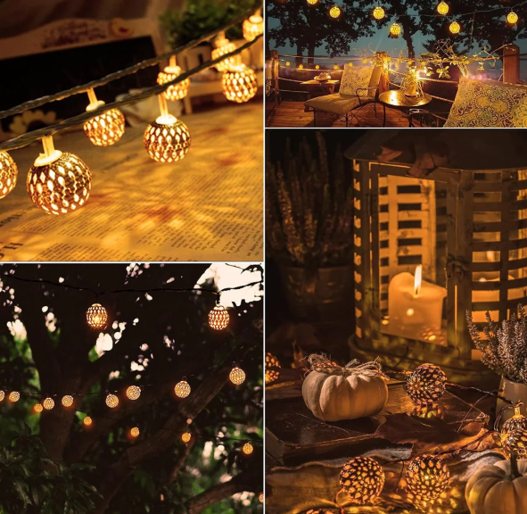 Orientalische Lichterkette mit Solar
