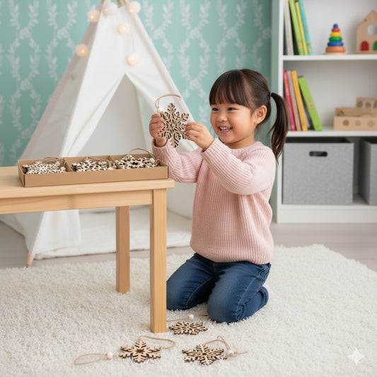 Weihnachtsbaum Anhänger aus Holz