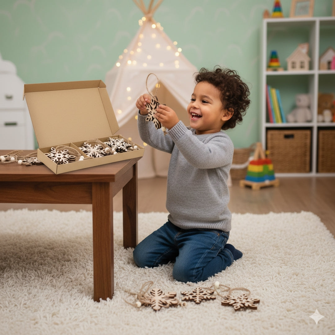 Weihnachtsbaum Anhänger aus Holz