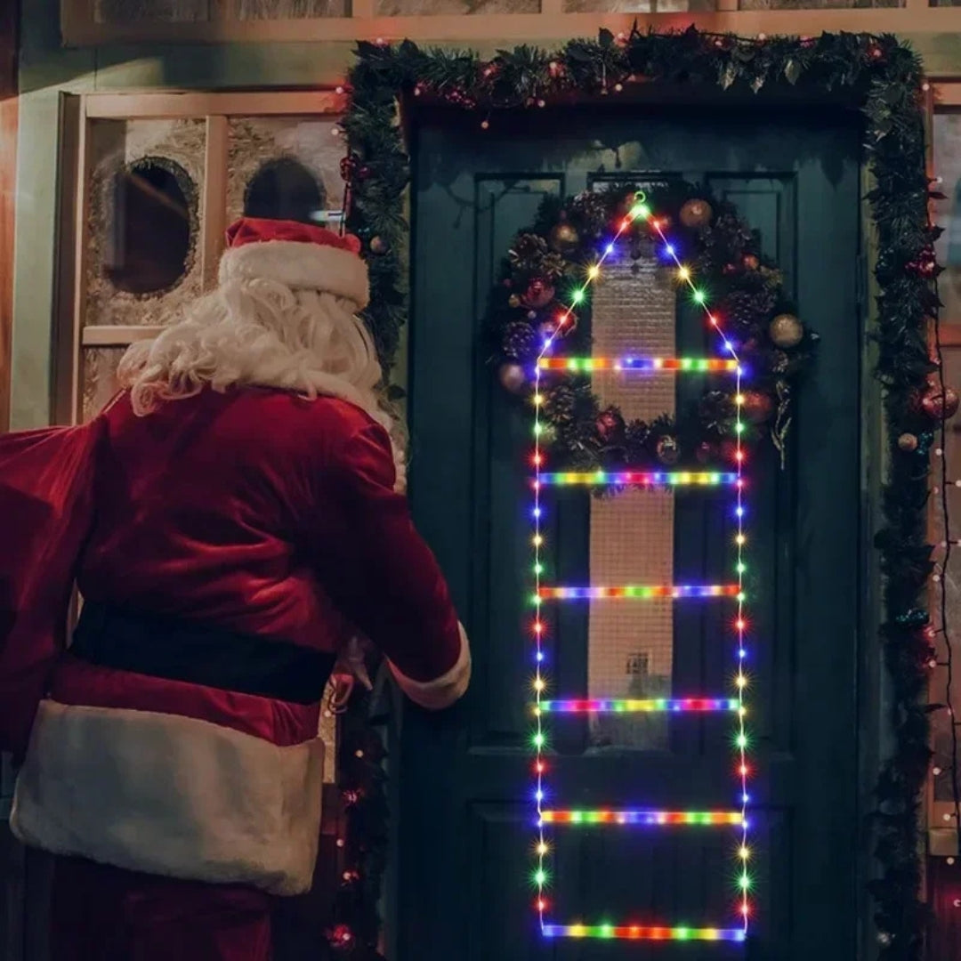 Leuchtende Weihnachtsmann Kletterleiter