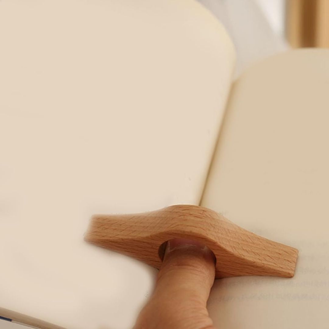Daumen Lesezeichen aus Holz