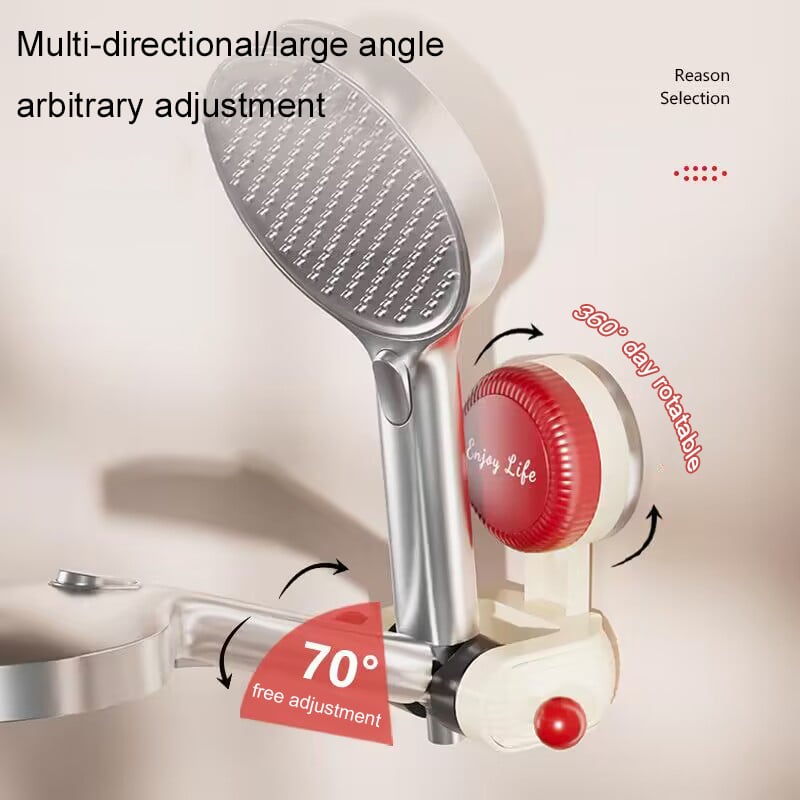 DuschFix - Flexibler Saugnapf Duschkopfhalter