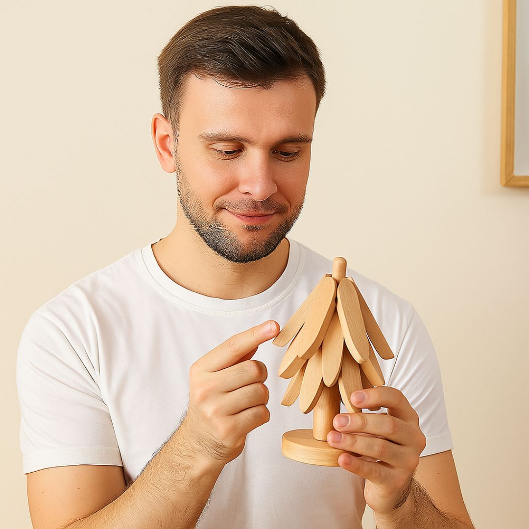 Weihnachtlichtes Untersetzer Set