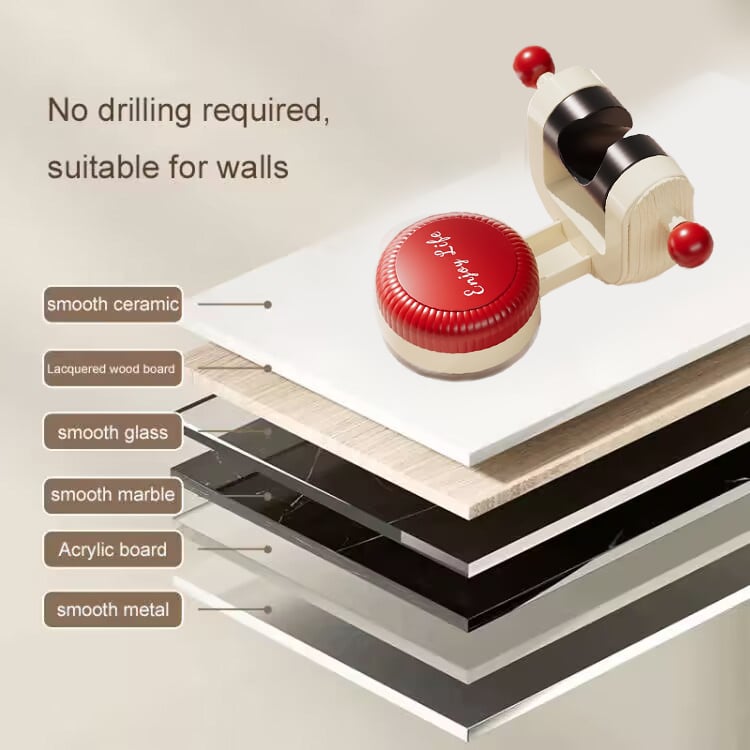 DuschFix - Flexibler Saugnapf Duschkopfhalter