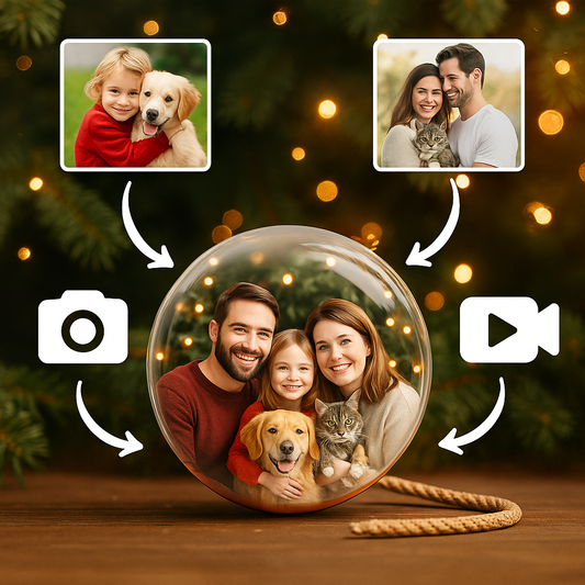 WeihnachtsMomente – Die personalisierte Foto- und Video Kugel