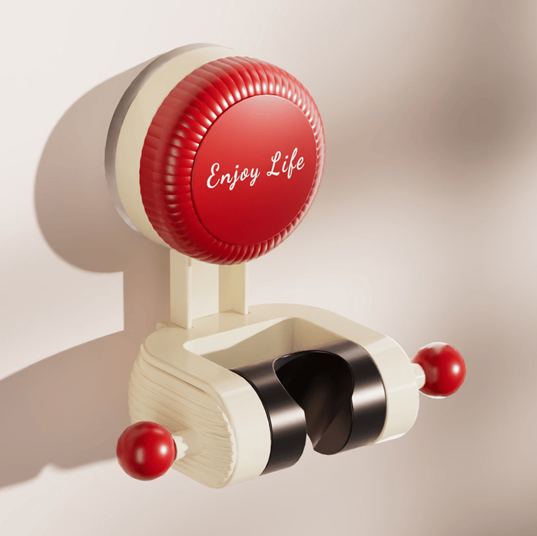 DuschFix - Flexibler Saugnapf Duschkopfhalter