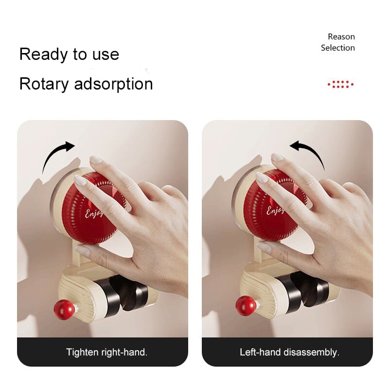 DuschFix - Flexibler Saugnapf Duschkopfhalter